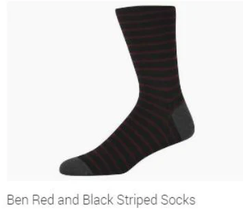 Ben2 (Single) - Medium Red Black Striped