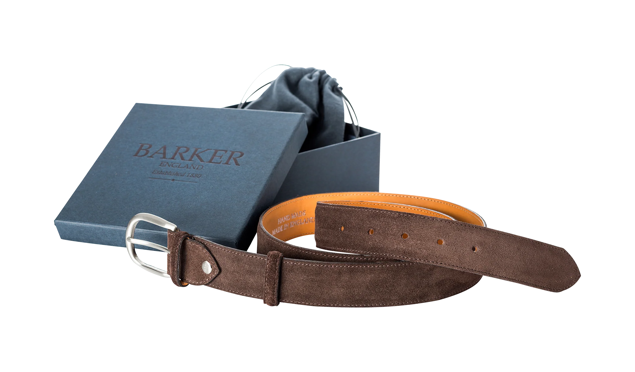 Plain Belt - Brown Suede