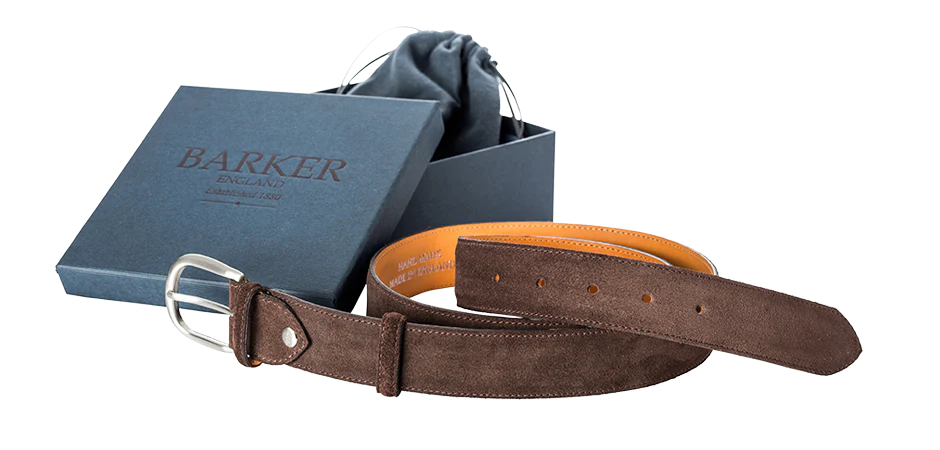 Plain Belt - Burnt Oak Suede
