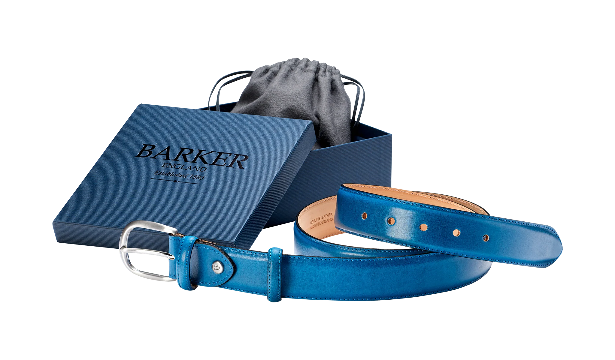 Plain Belt - Blue Hand Painted