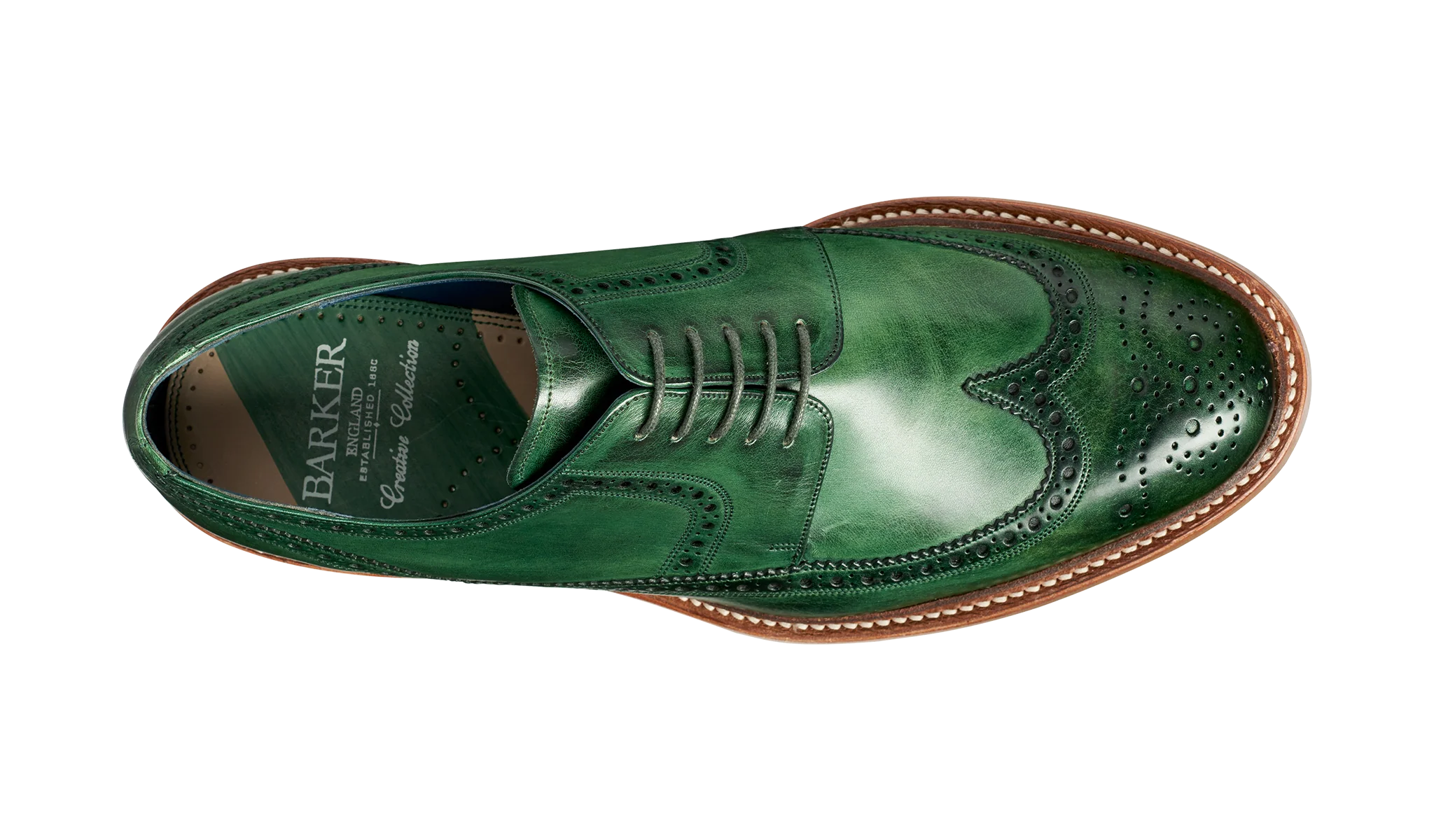 Bailey 2 - Green Hand Painted - Image 3