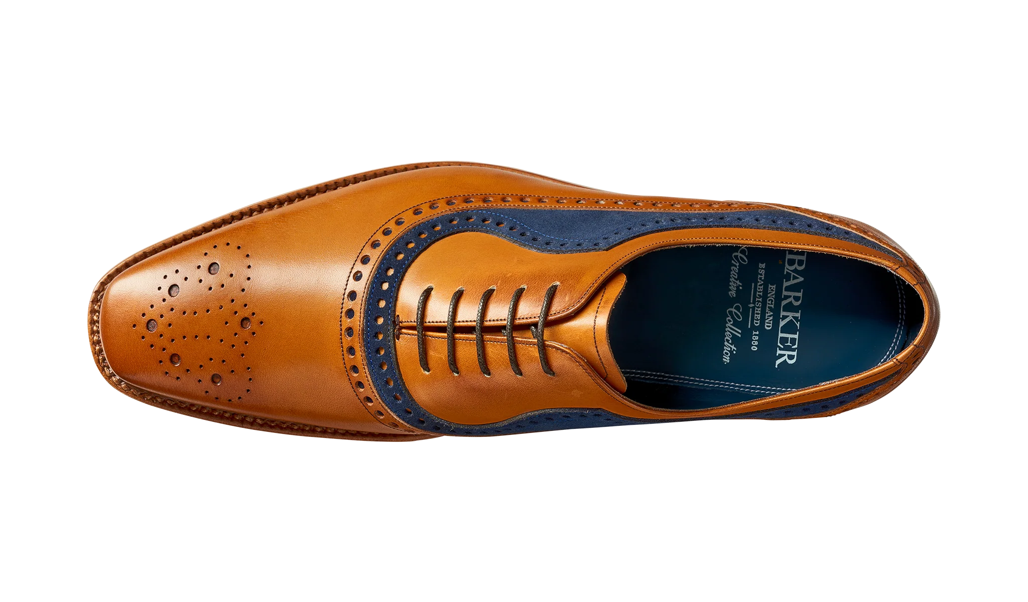 Brandon - Cedar Calf / Navy Suede - Image 3