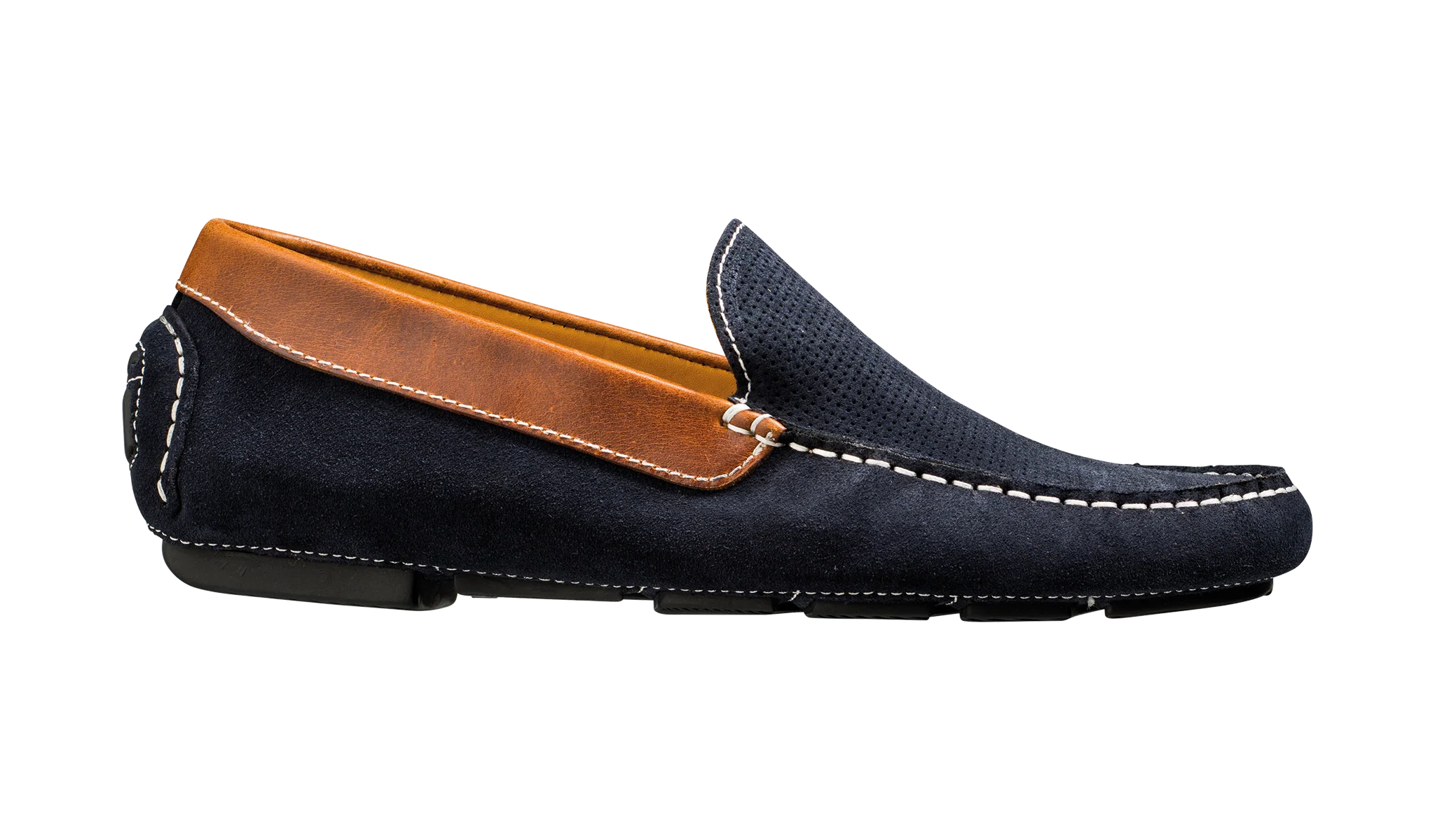 Denby - Navy Suede / Brown Collar - Image 2
