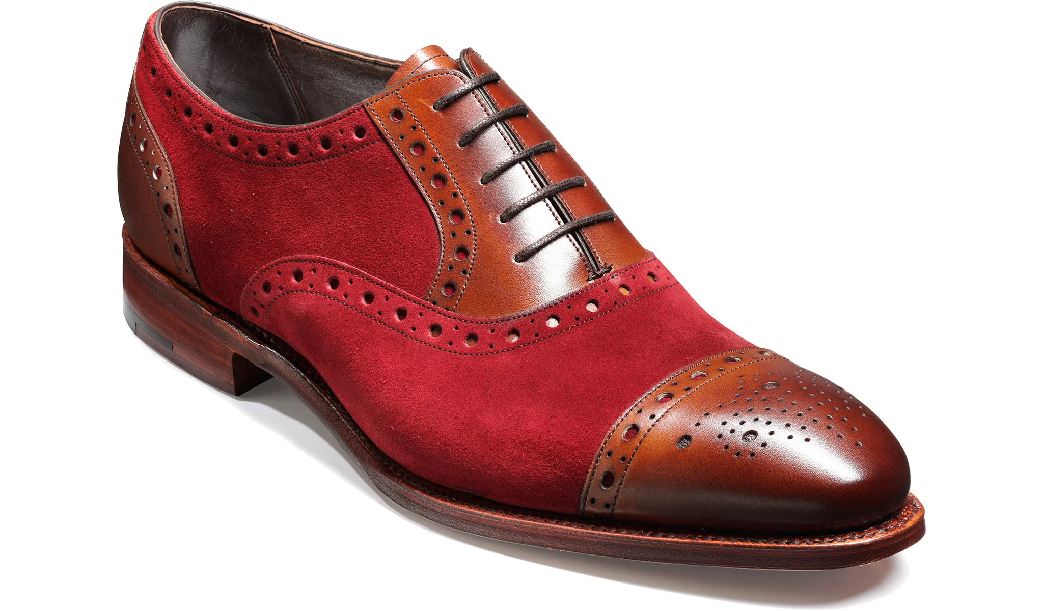 Dover - Burgundy Suede / Walnut Calf