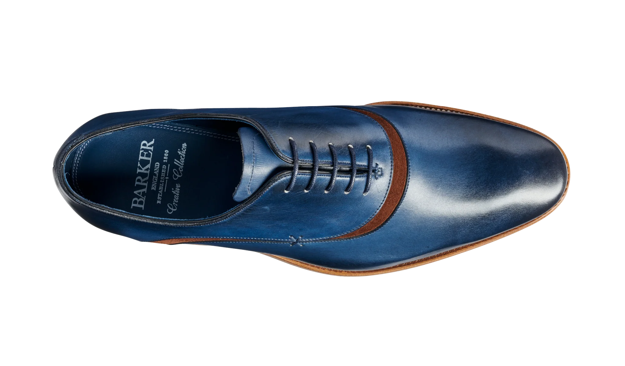 Emerson - Navy Handpainted Polo Suede - Image 3