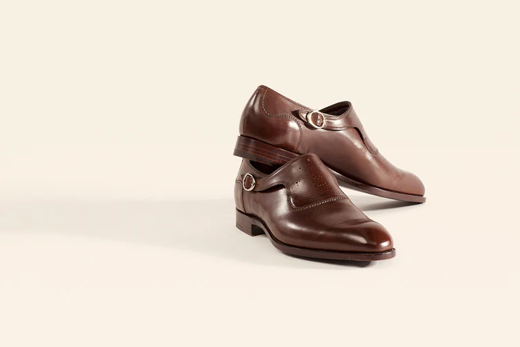 Euston Monk Strap - Bourbon Calf