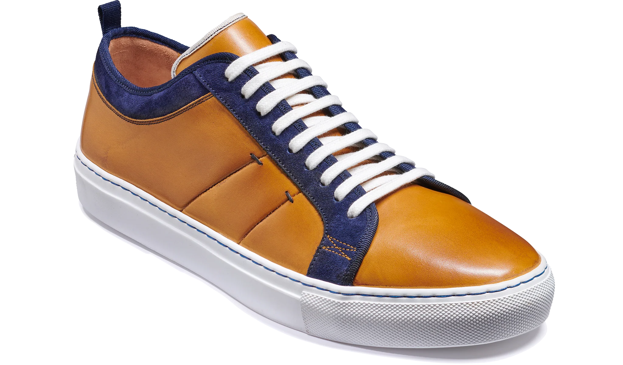Greg - Cedar Calf / Navy Suede