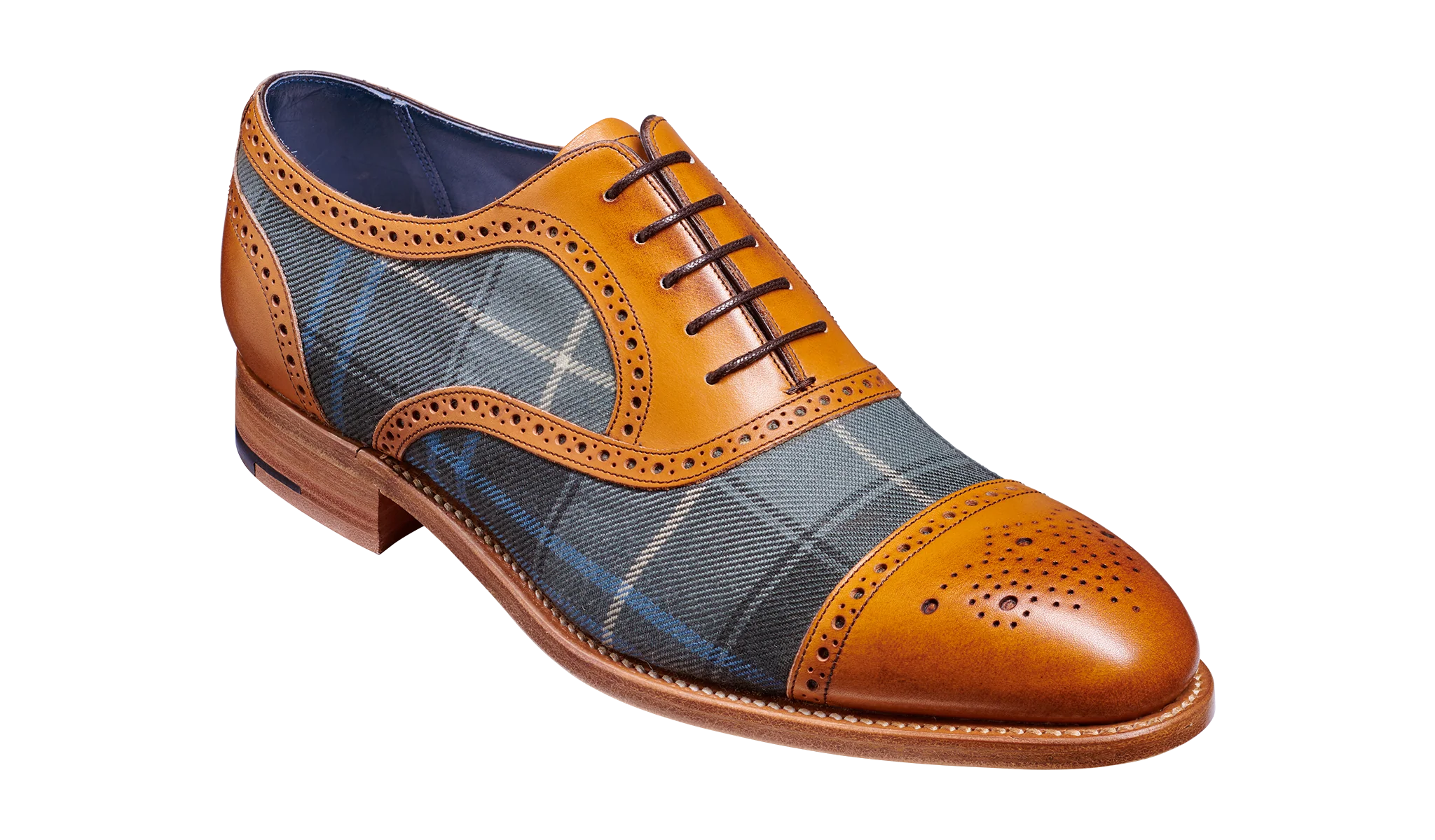 Hursley - Cedar Calf / Check Fabric