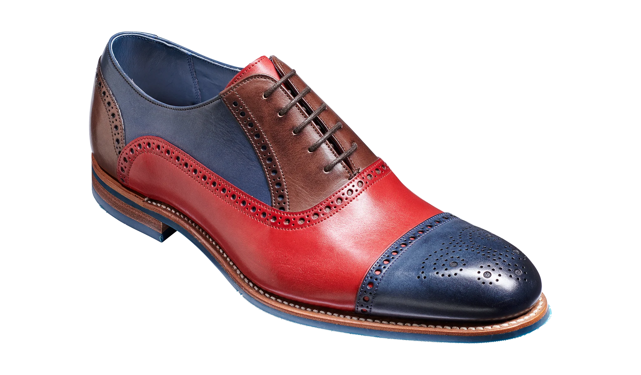Jax - Red / Navy / Ebony Hand Painted