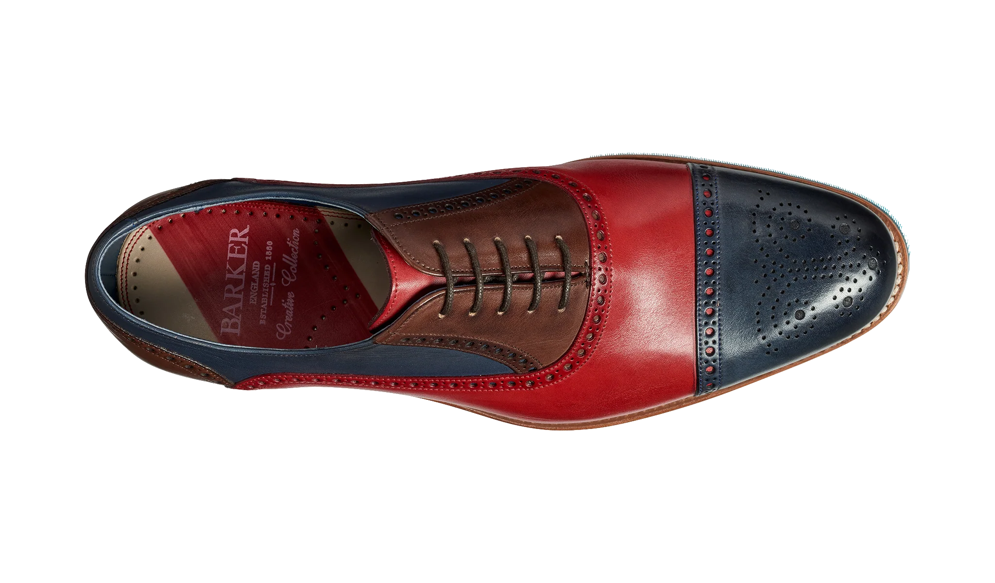 Jax - Red / Navy / Ebony Hand Painted - Image 3