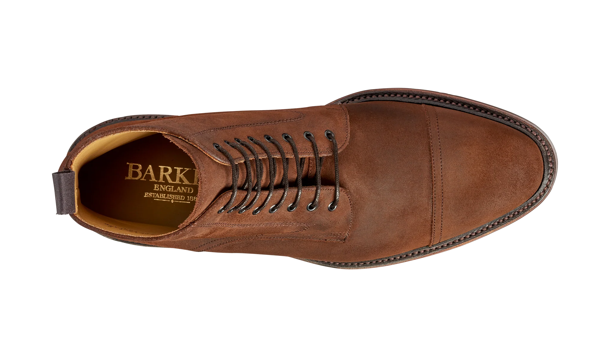 Lambourn 2 - Mid Brown Waxy Suede - Image 3