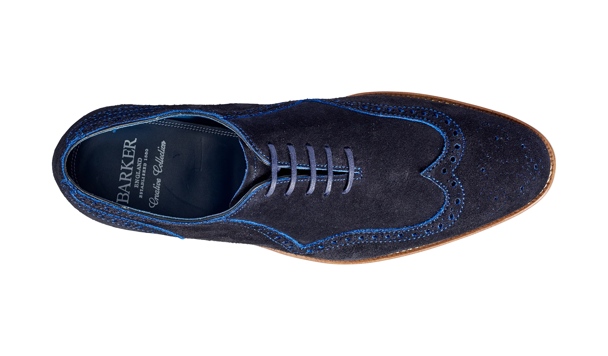 Lazarus - Navy / Blue Cut Through Suede - Image 3