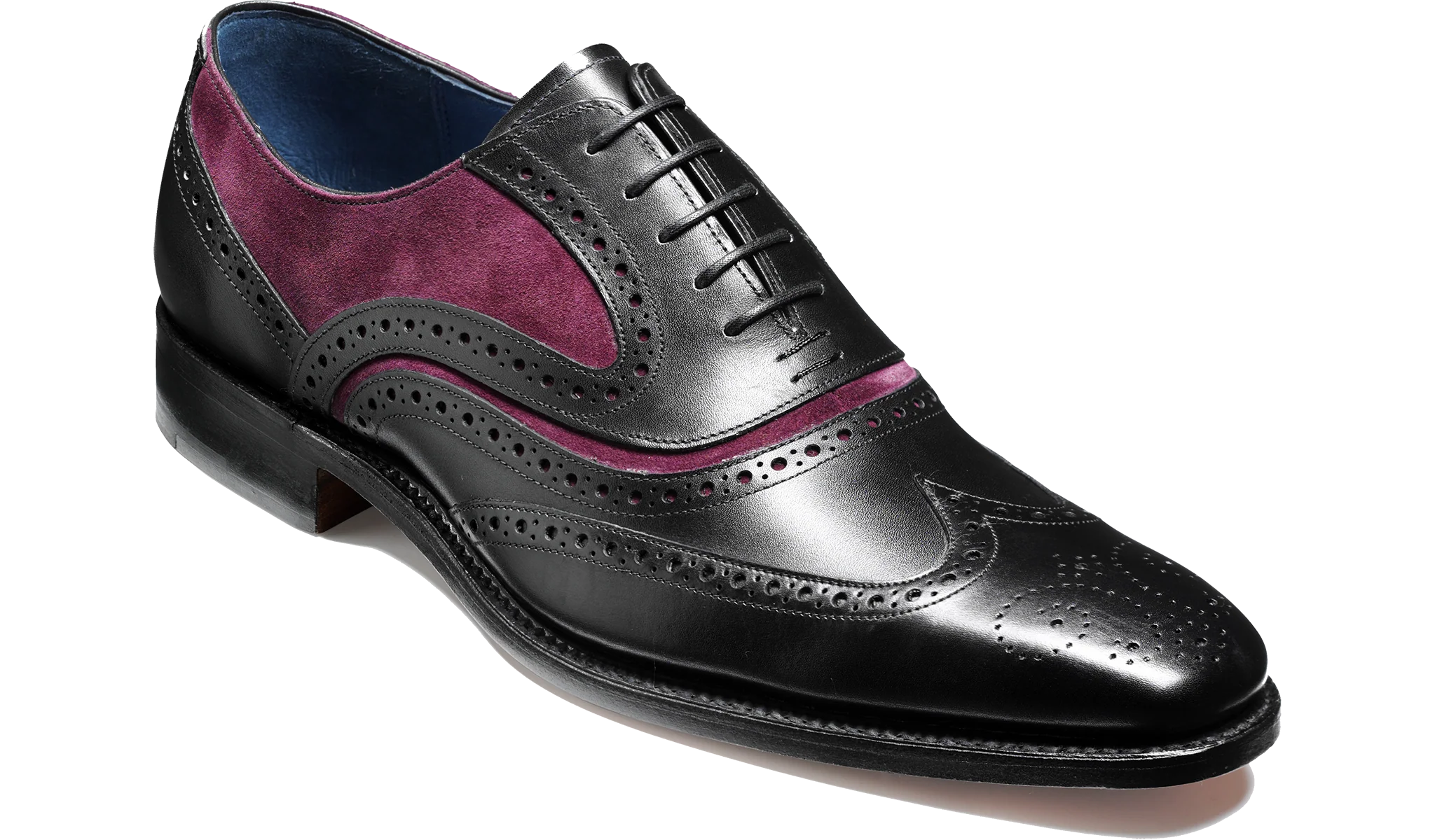 McClean - Black Calf / Plum Suede