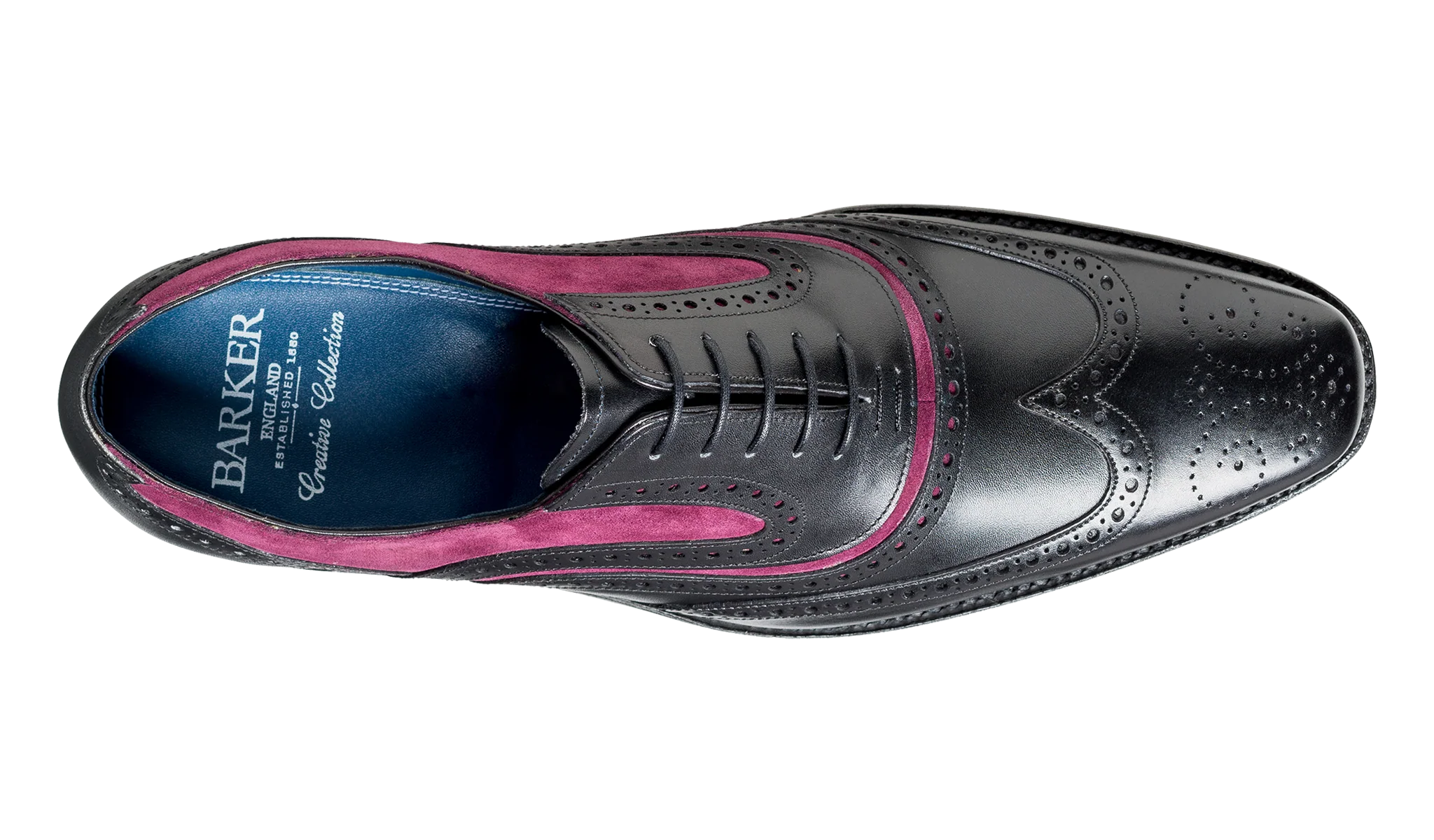 McClean - Black Calf / Plum Suede - Image 3