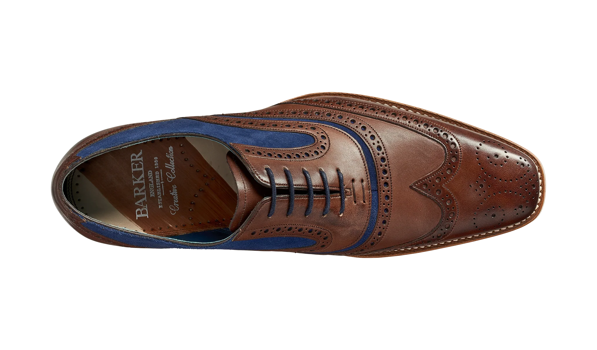 McClean - Ebony Hand Painted / Navy Suede - Image 3
