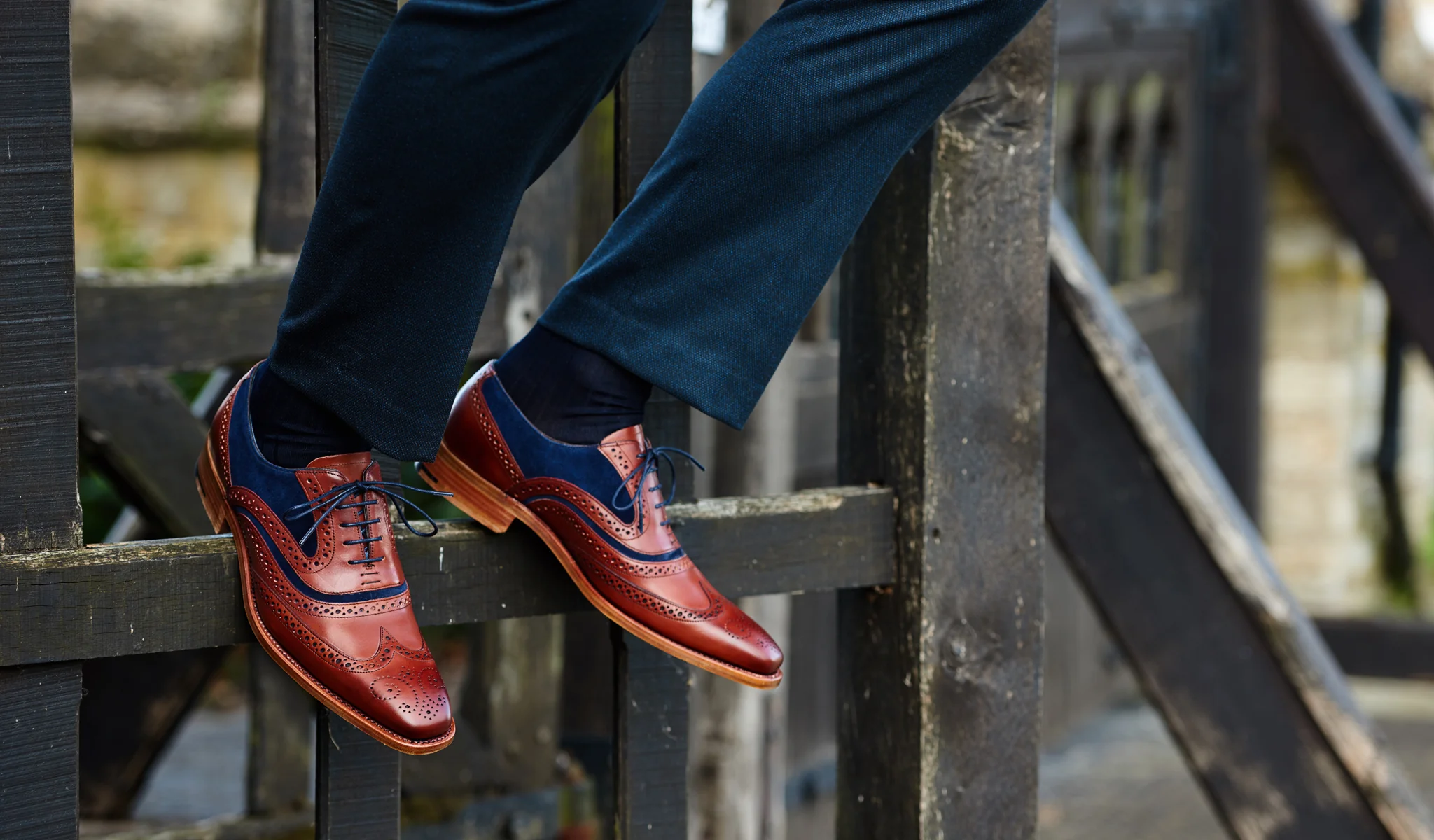McClean - Rosewood Calf / Navy Suede - Image 5