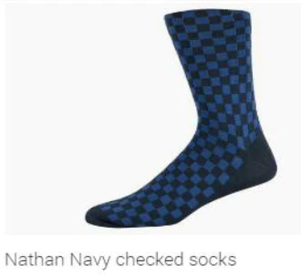Nathan (Single) - Navy Checked