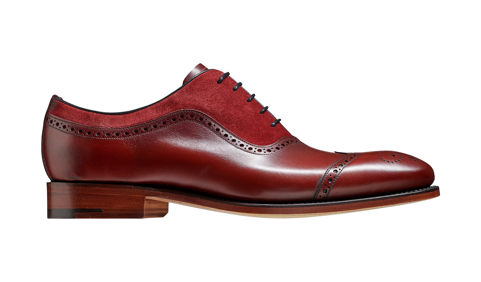 Nicholas - Cherry Calf / Burgundy Suede - Image 2