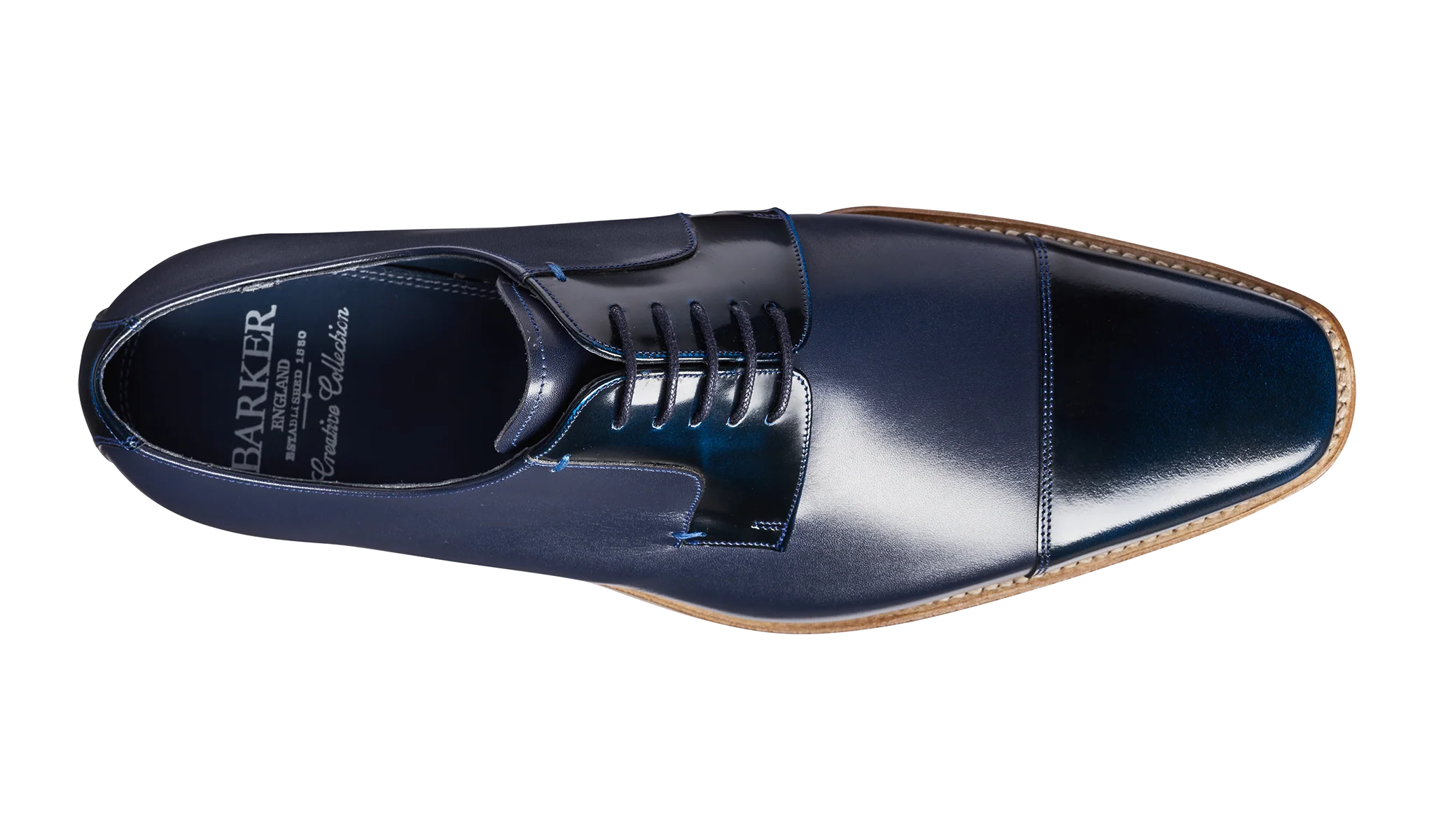 Powell - Navy Calf / Navy Hi-Shine - Image 3