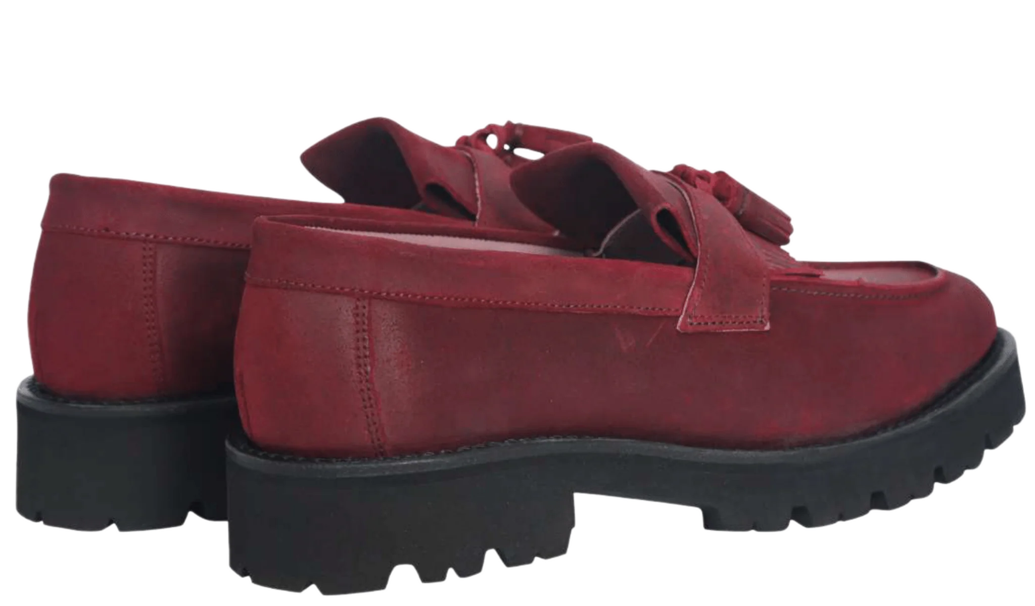 Tia - Burgundy Waxy Suede - Image 3