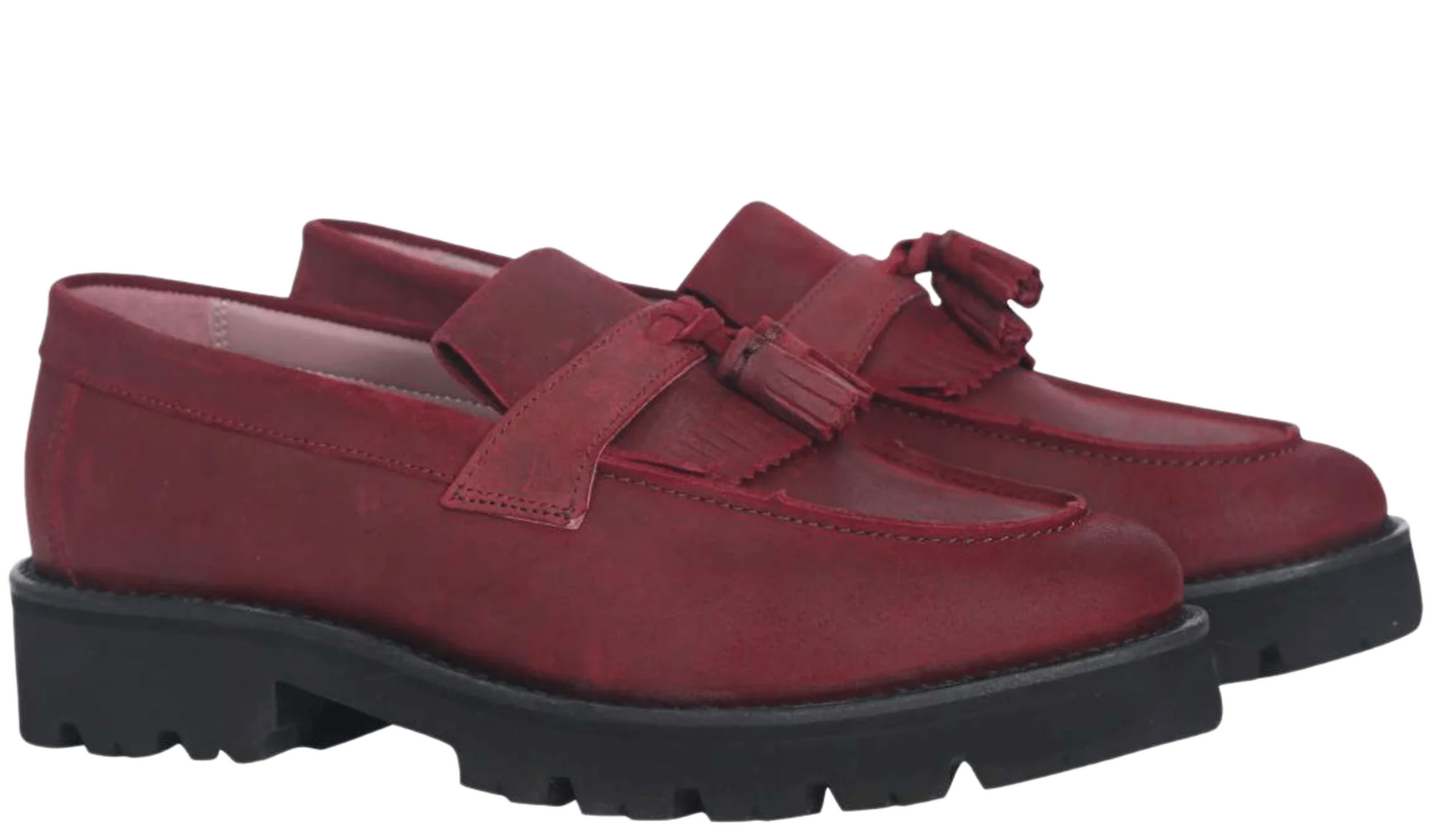 Tia - Burgundy Waxy Suede - Image 4