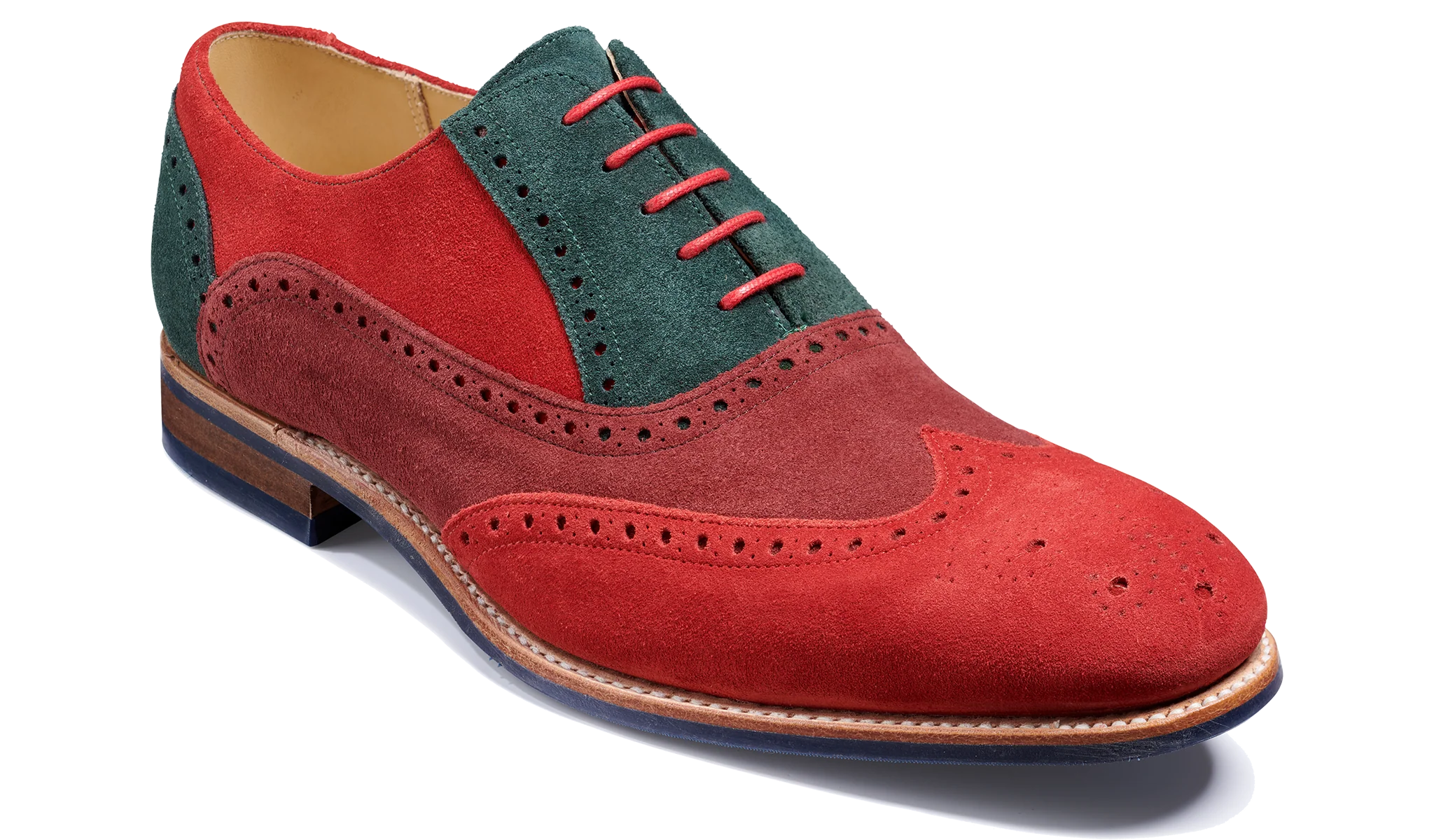 Valiant - Red Cremisi Green Suede