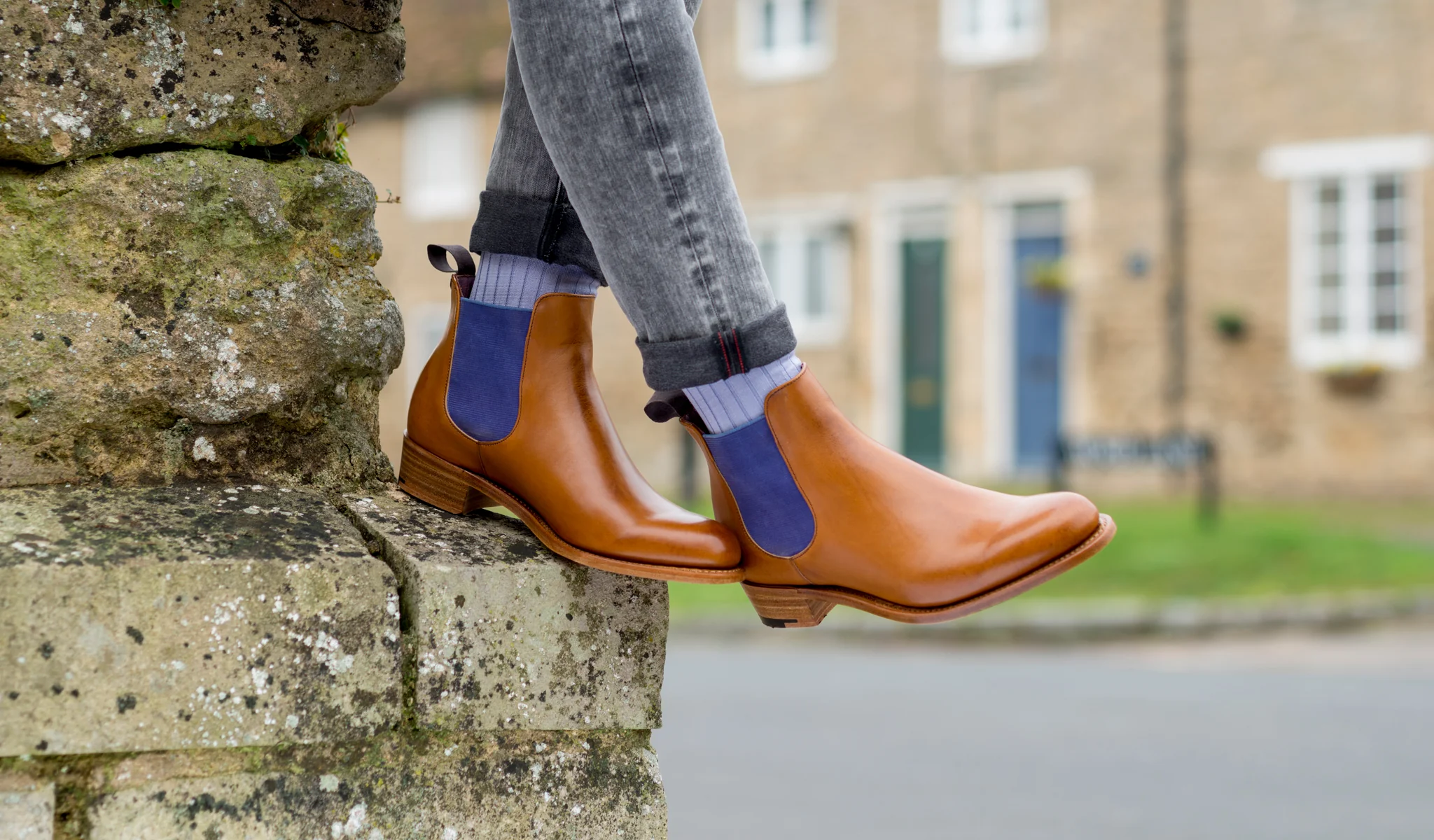 Violet - Walnut Calf / Brown Elastic - Image 5