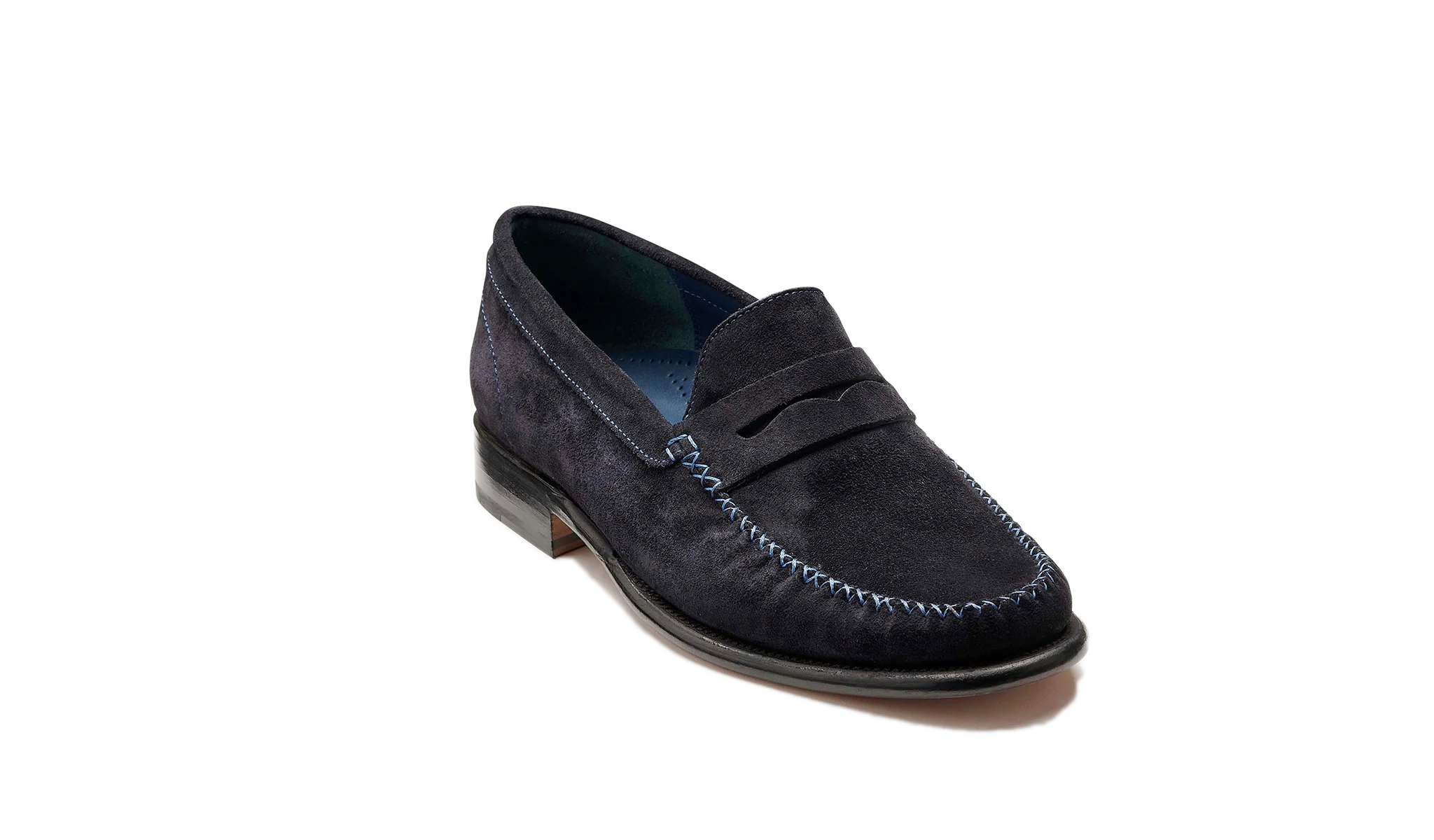 William - Dark Navy Suede