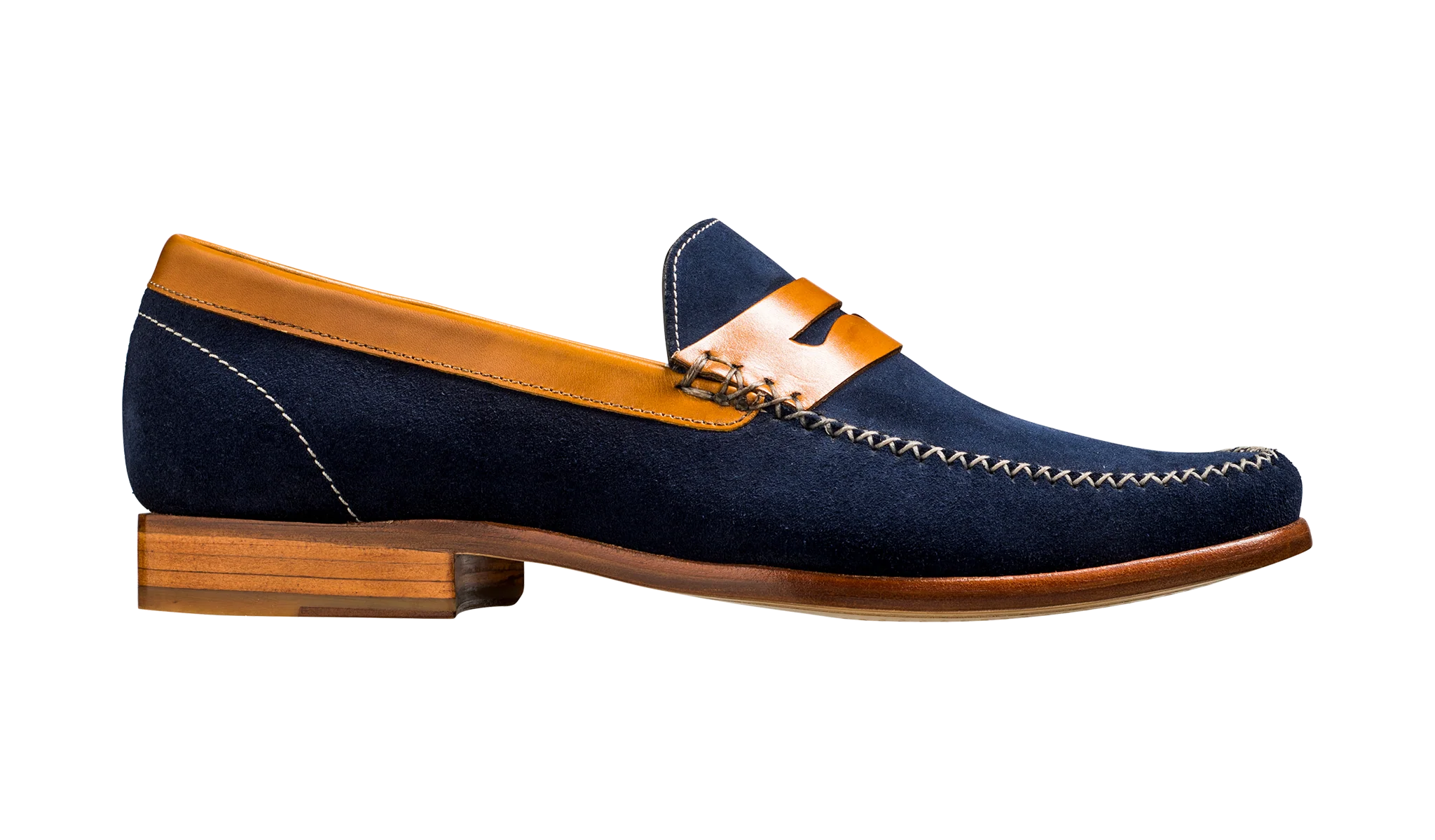William - Navy Suede / Cedar Collar - Image 2
